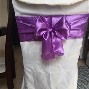 Lavender Sashes For Chair Bows